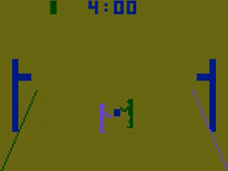 Basketball title screen for Atari 2600